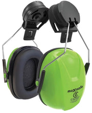 Carton of 20 Packs Maxisafe Helmet Earmuffs with 25mm Clip and Soft PVC Cushions