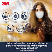 3M P2 Respirator 9123 Disposable Face Mask Pack of 3