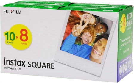 FujiFilm instax SQUARE Film 80 Pack - Compatible with Fujifilm INSTAX SQUARE Cameras