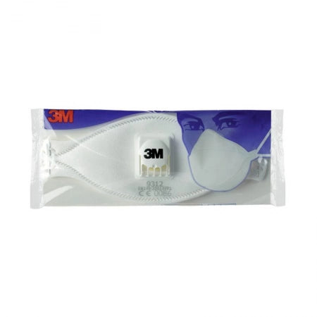 3M Flat Fold Particulate Respirator 9312 P1 Valved, Box of 10