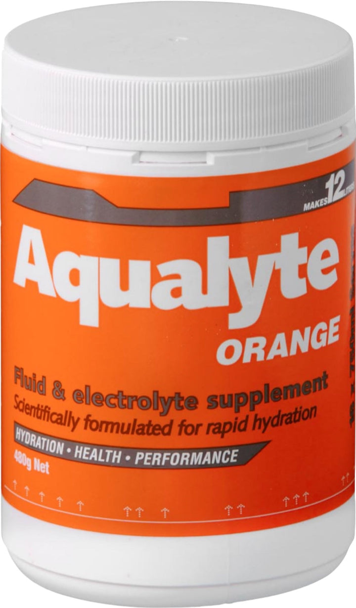 Maxisafe Aqualyte Electrolyte Powder Orange Flavoured Tub 480g Pack of 5
