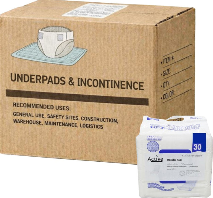 Carton of 8 Active Booster Pad Absorbency 1100m