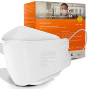 Box of 50 AMD P2 N95 4PLY Nano-tech Flatfold Medical Face Mask Ear Loops Individually Wrapped  Australian Made