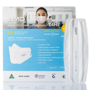 50pcs AMD P2 N95 Nano-Tech 4-Layer Particulate Respirator Face Mask Headbands T4HL Size Medium/Large