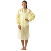 Carton of 100 HALYARD Impervious Full Back Comfort Gown, Yellow
