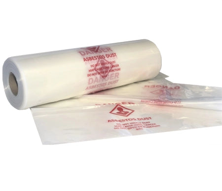 Carton of 10 Packs Maxisafe Asbestos Bags 200um 700 x 1100mm Hazardous Waste Disposal Bags - Medium