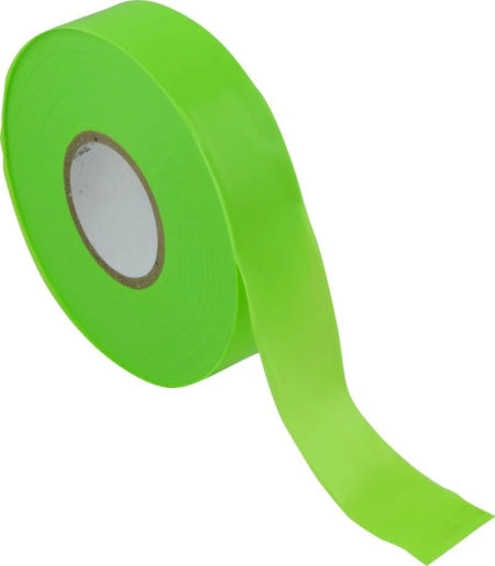 Carton of 80 Packs Maxisafe Fluoro Lime Flagging Tape 25mm x 100m