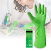 Carton of 72 Pairs Premium Green Rubber Gloves Heavy Duty Diamond Grip Size 7