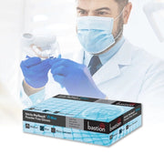 Carton of 1000 pcs ProTouch Blue Nitrile Gloves Powder Free Finger Micro Textured