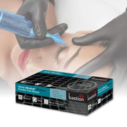 Carton of 1000 Black Nitrile Gloves Micro Textured Ultra Soft Powder Free