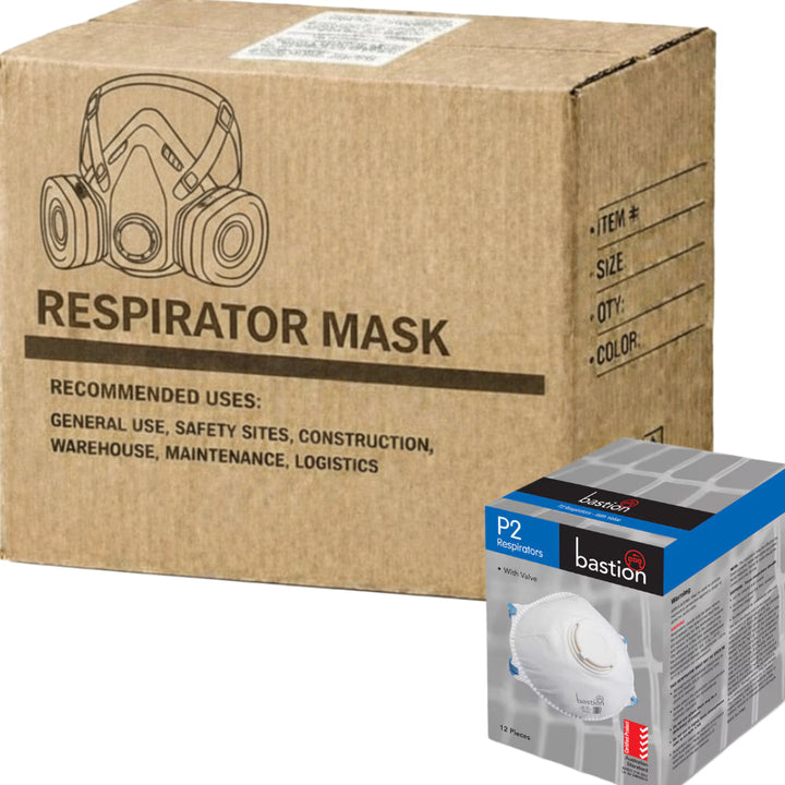 Carton of 240 Bastion P2 Respirator with Valve