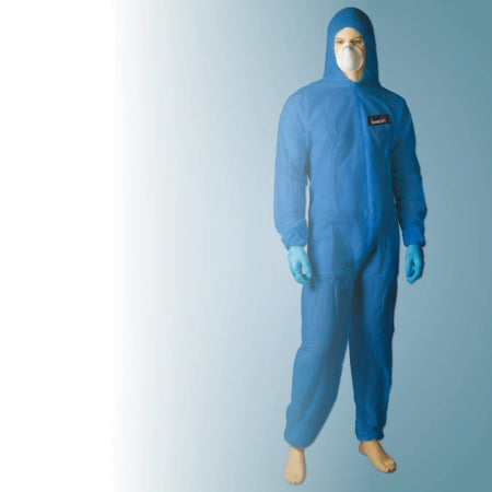 Carton of 50 Blue SMS Coverall Type 5/6