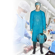 Carton of 100 Packs Bastion Blue CPE Splash Gown