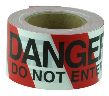 Carton of 20 Packs Maxisafe Danger Do Not Enter Red and White Barricade Tape