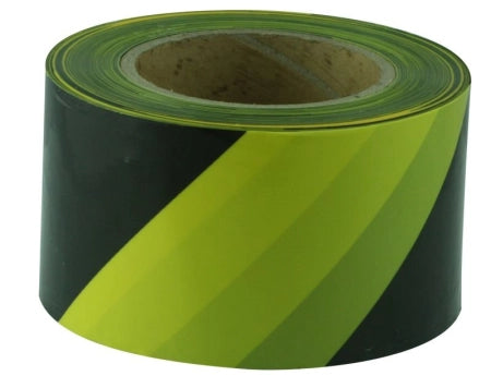 Carton of 20 Packs Maxisafe Yellow Black Barricade Tape