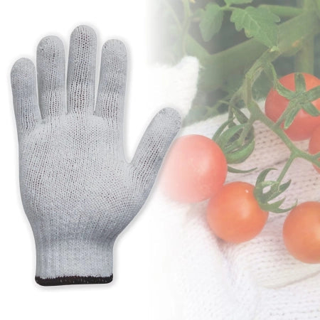 Carton of 240 Bastion Bleached Polycotton Gloves 7 Gauge Ambidextrous