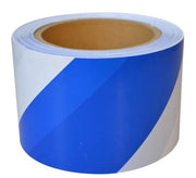 Carton of 20 Packs Maxisafe Blue and White Barricade Tape 75mm x 100m