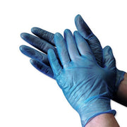 Bastion Vinyl Blue Lightly Powdered Gloves Latex Free Non Sterile Box of 100