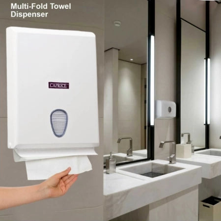 Caprice Compact Towel Dispenser ABS Plastic - Suitable for 19cm x 29cm Hand Towels
