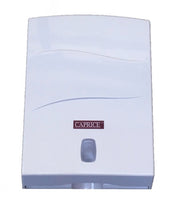 Caprice Interleaved Towel Dispenser White ABS Plastic - Suitable for 24 x 23cm /  23 x 29cm / 23 x 21cm / 23 x 23cm Interleaved Towels