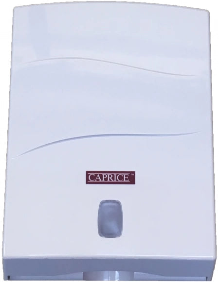 Caprice Interleaved Towel Dispenser White ABS Plastic - Suitable for 24 x 23cm /  23 x 29cm / 23 x 21cm / 23 x 23cm Interleaved Towels