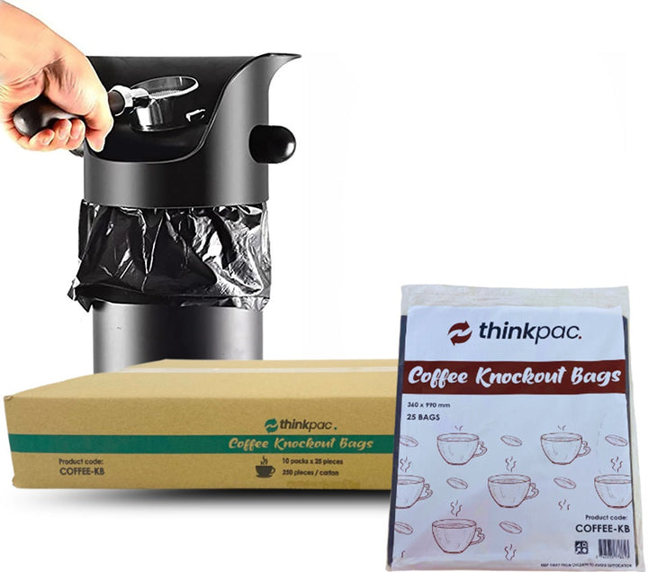 Carton of 250 Coffee Knockout Bags - 25/Pack