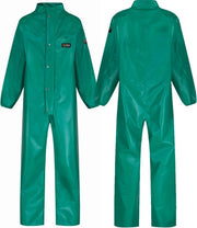 Chemmaster Green PVC Coverall with Collar - Small