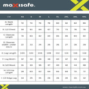 Carton of 60 Maxisafe Navy PVC Rainsuit Waterproof