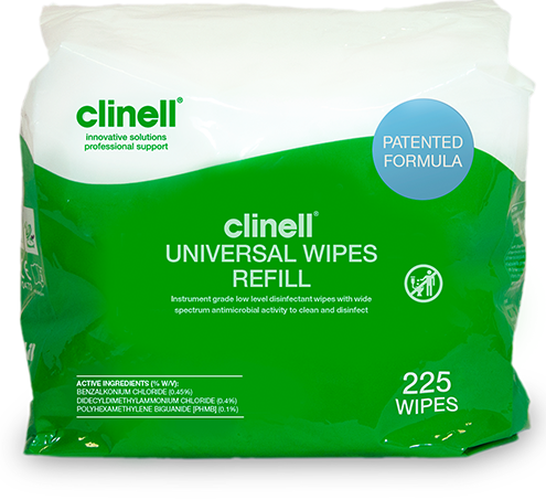 225pcs Refill Clinell Universal Disinfectant Wipe