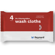 Carton of 48 Reynard Health 2% Chlorhexidine Wash Cloths - Alcohol free