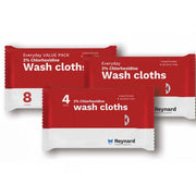 Carton of 48 Reynard Health 2% Chlorhexidine Wash Cloths - Alcohol free
