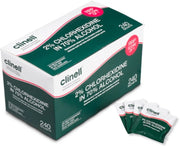 240/Pack Clinell 2% Clorhexidine Medical Device Wipes (Individually Wrapped)