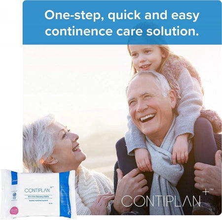 8/Pack Clinell Contiplan Wipes - Alcohol free