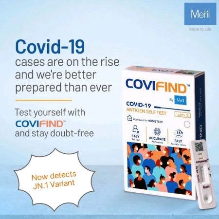 5-Pack CoviFind Covid-19 Rapid Antigen Nasal Self-Test Device (Detects JN.1)