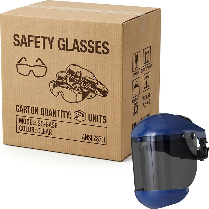 Carton of 10 Shade 3 Faceshield Full Kit