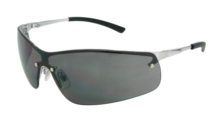 Carton of 300 Boston Smoke Metal Frame Safety Glasses UV Protection Smoke