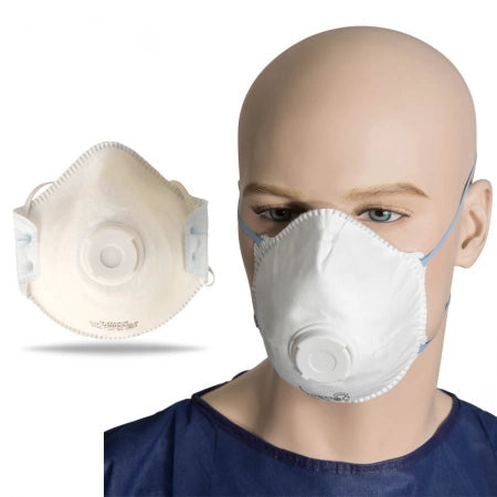 Box of 10 Eagle P2 Valved Conical Face Mask with Straps Moulded AG2200V