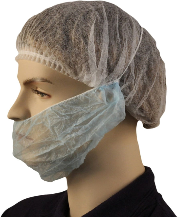 Box of 100 PP Beard Cover Single Loop - Blue