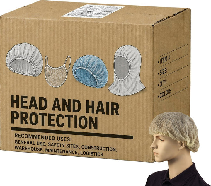 Carton of 1000 Units Yellow Crimped Beret 21"