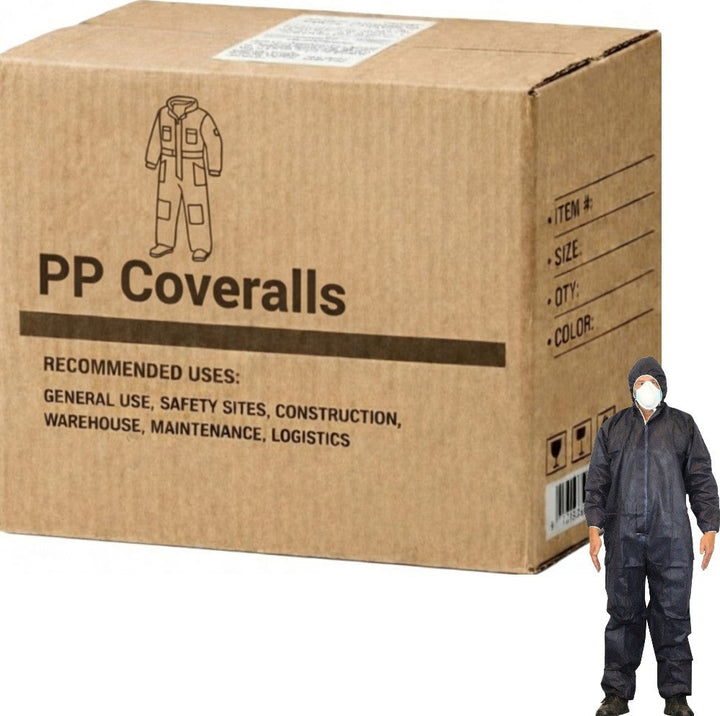 Carton of 50 PP Coverall Navy
