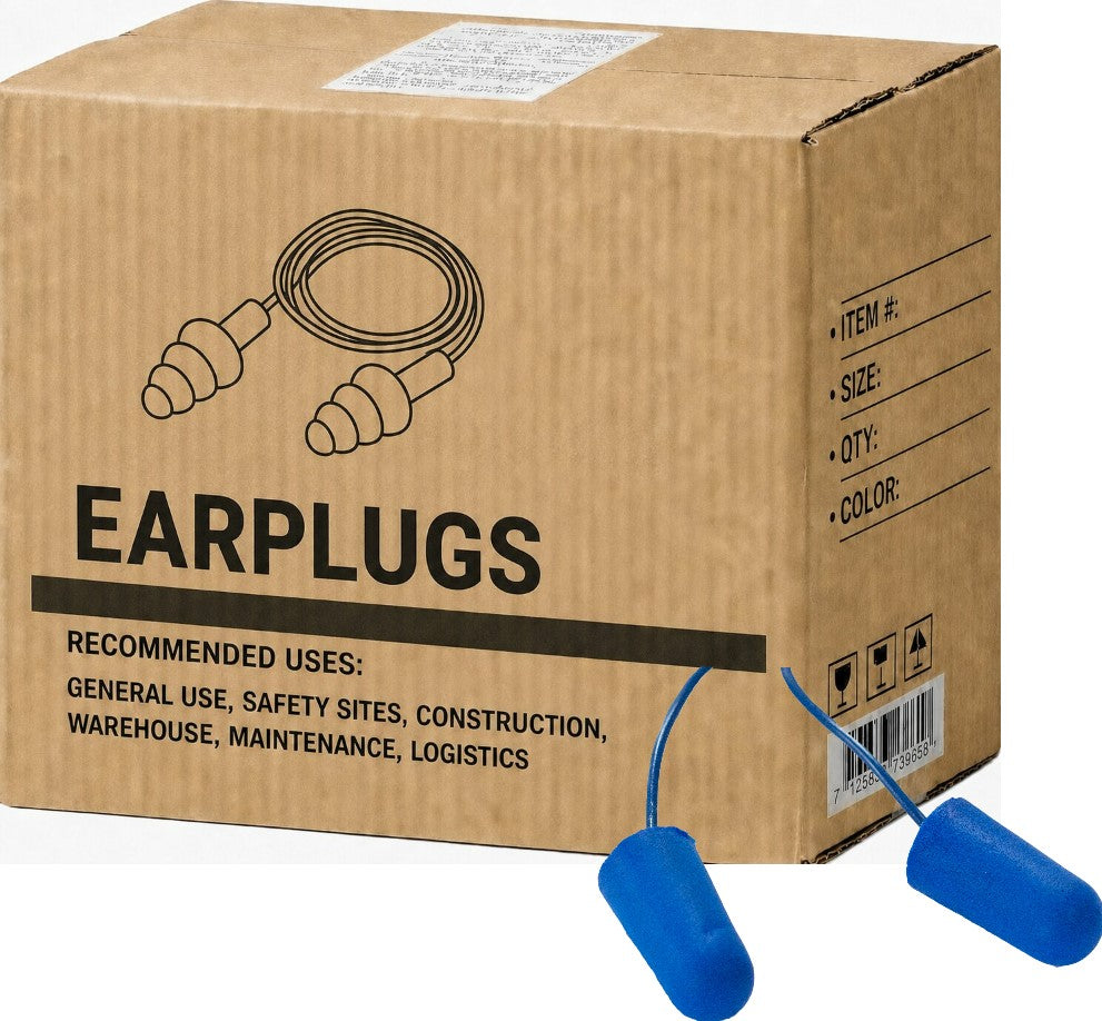 Carton of 1000 pcs Metal Ball Detectable Earplug