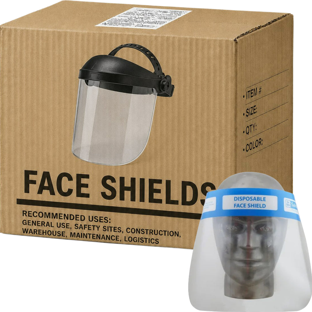 Carton of 400 Disposable Face Shield