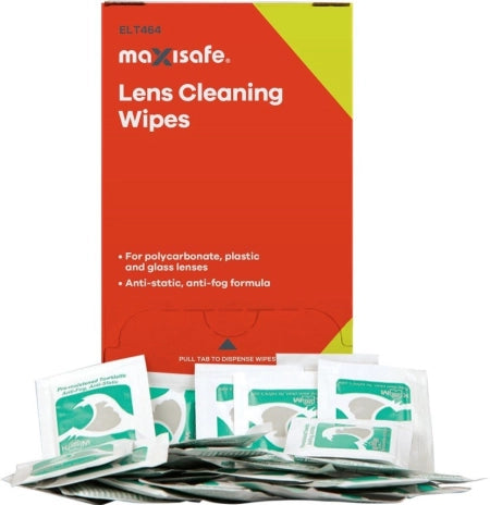 Maxisafe Anti-Fog Lens Cleaning Wipes ELT464