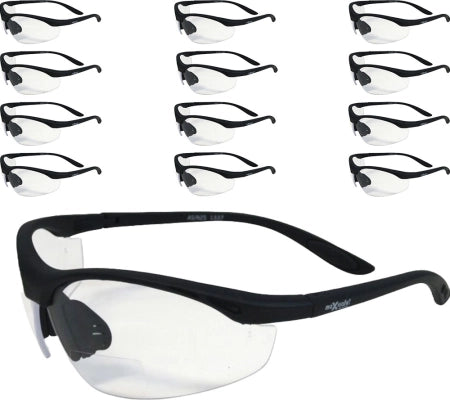 Maxisafe Bifocal Safety Glasses Clear Lens 2.5 Magnification EPS466-2.5