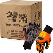 Carton of 72 RIGMAN Dual Layer with Silicone Dots Work Gloves