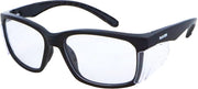 Maxisafe Rayzr Safety Glasses Matte Black Frame Clear Lens ERZ384