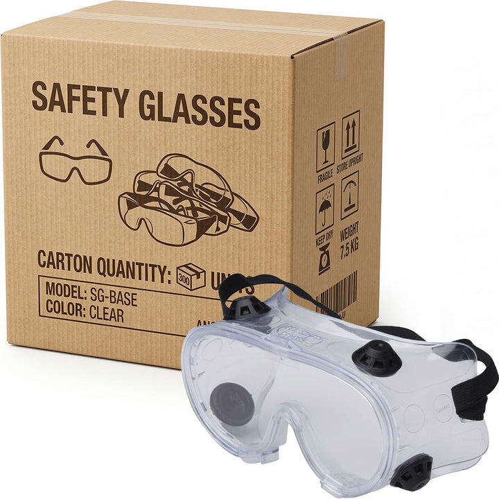 Carton of 120 Packs Maxisafe Clear Safety Goggle