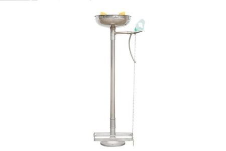 Carton of 5 Stainless Steel Pedestal Eye Wash with Bowl