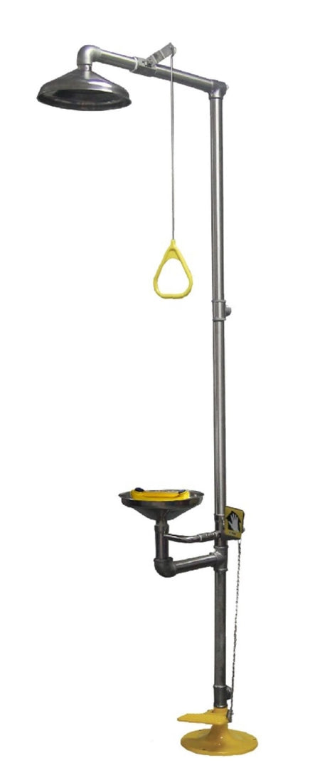 Carton of 5 Stainless Steel Safety Shower and Eyewash