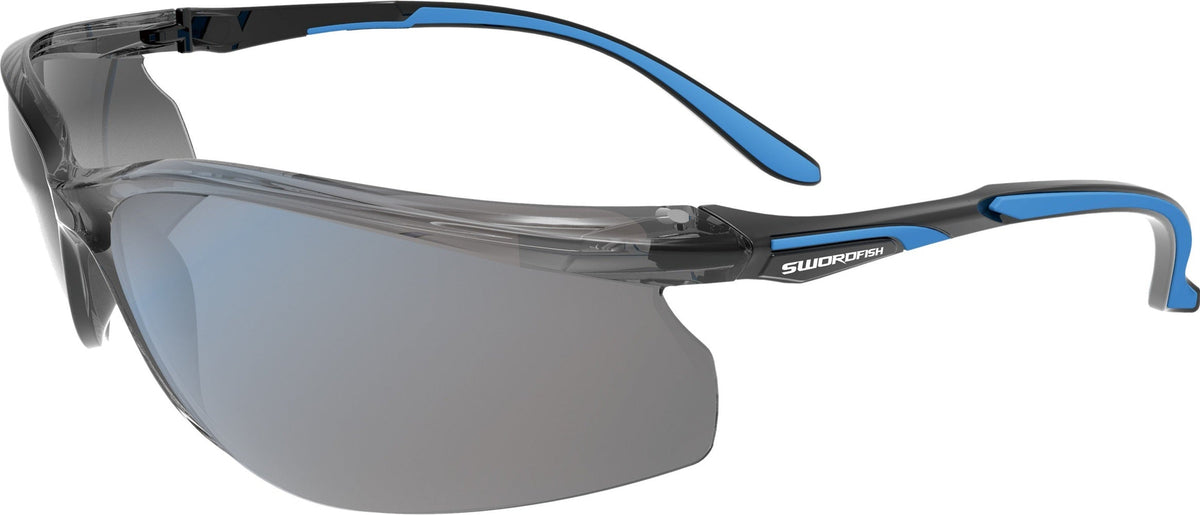 Maxisafe SWORDFISH Safety Glasses with Anti-Fog Silver Mirror Lens ESW393